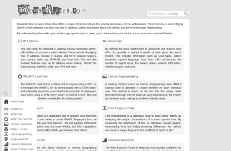 BrowserLeaks